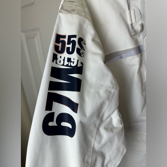 HENRI LLOYD For BMW YachtSport Ventura Tp2 Sailing Jacket Coat White Blue Hooded - Picture 7 of 16